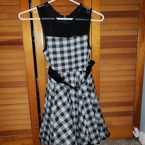 Black & White Plaid Dress